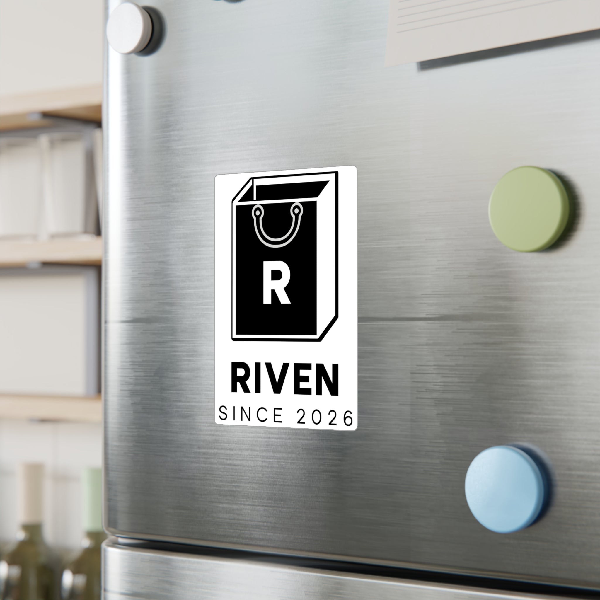 Sticker — RIVEN Logo Kiss-Cut Vinyl Decal (Since 2026)