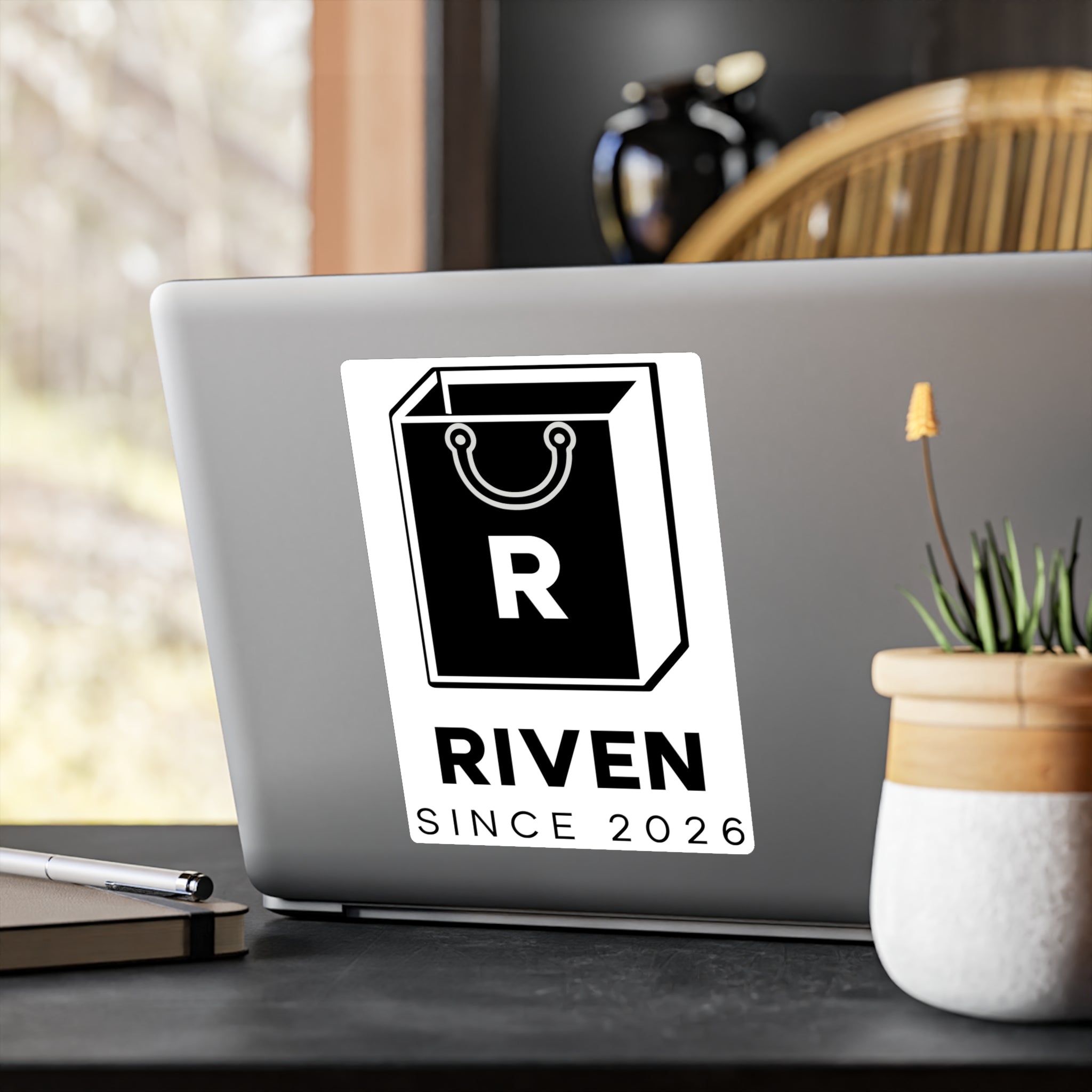 Sticker — RIVEN Logo Kiss-Cut Vinyl Decal (Since 2026)