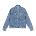RIVEN Graphic Denim Jacket — Men's Vintage-Inspired Backprint Jean Jacket