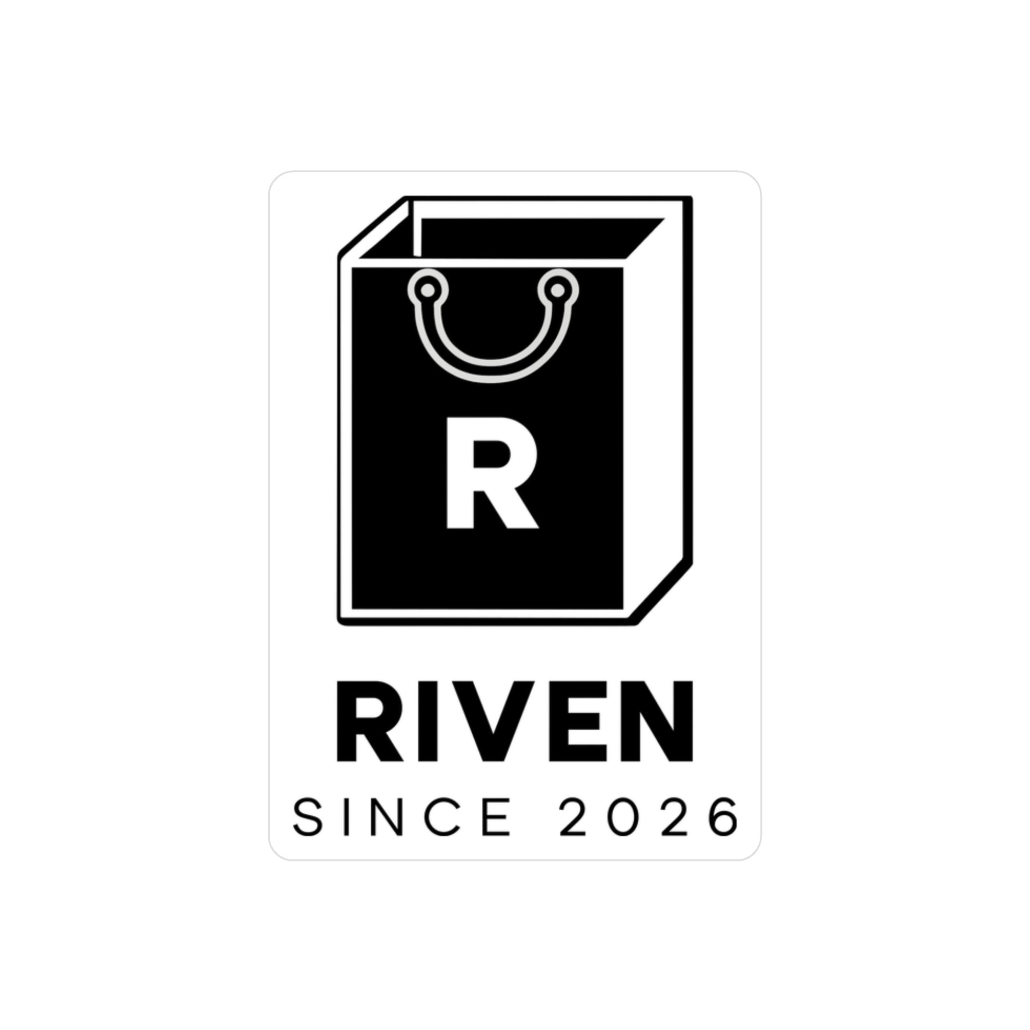 Sticker — RIVEN Logo Kiss-Cut Vinyl Decal (Since 2026)