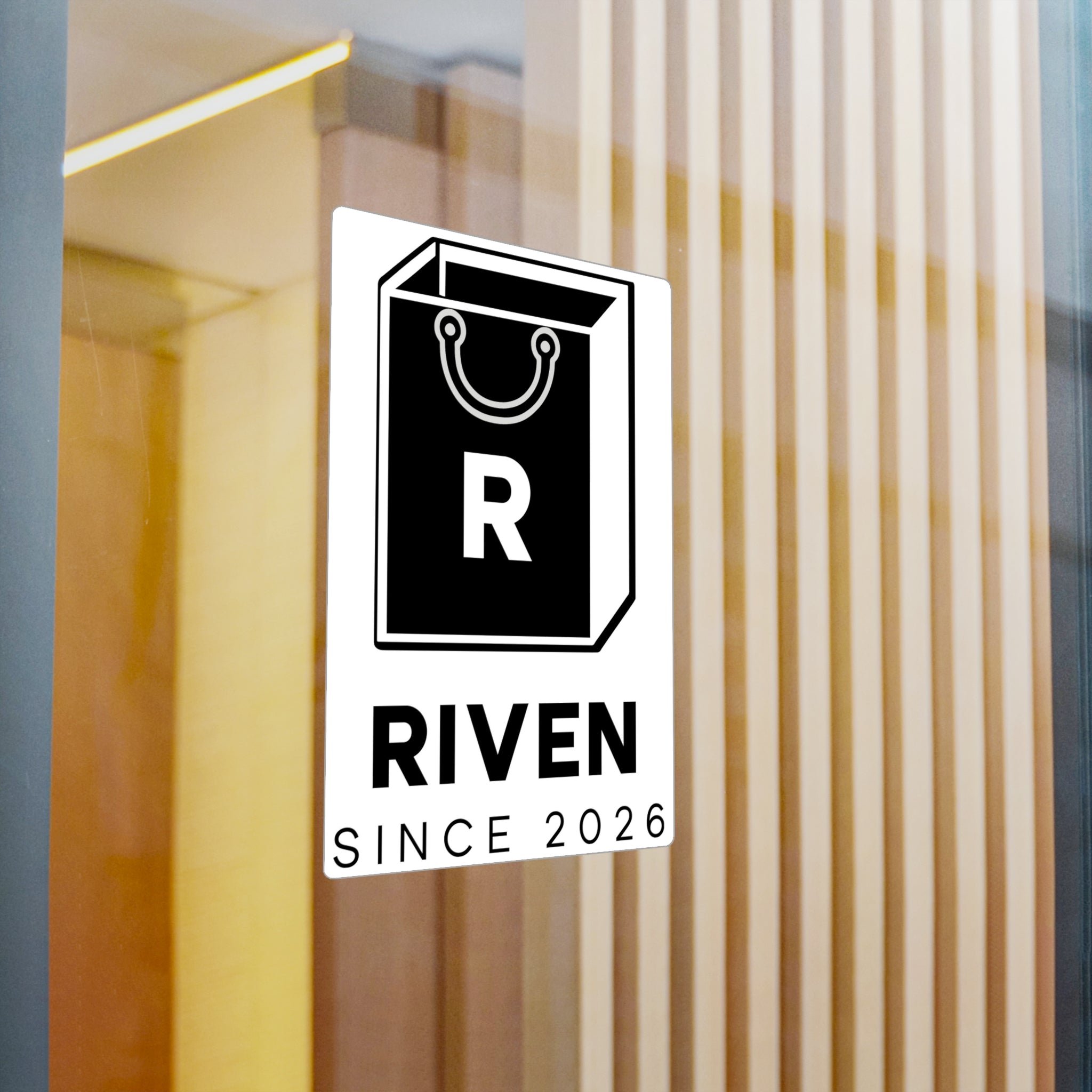 Sticker — RIVEN Logo Kiss-Cut Vinyl Decal (Since 2026)